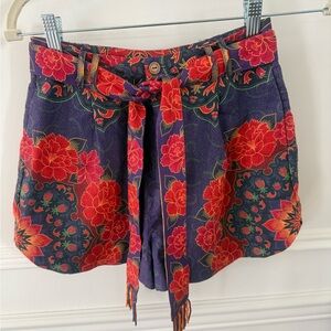 Farm Rio Tie-Waist Women's Shorts with tassel detail (sold)